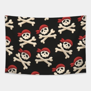 Skull and Crossbones Tapestry