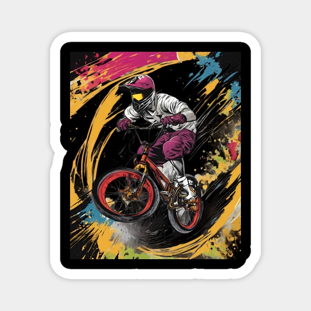 Bike Rider Magnet by animegirlnft