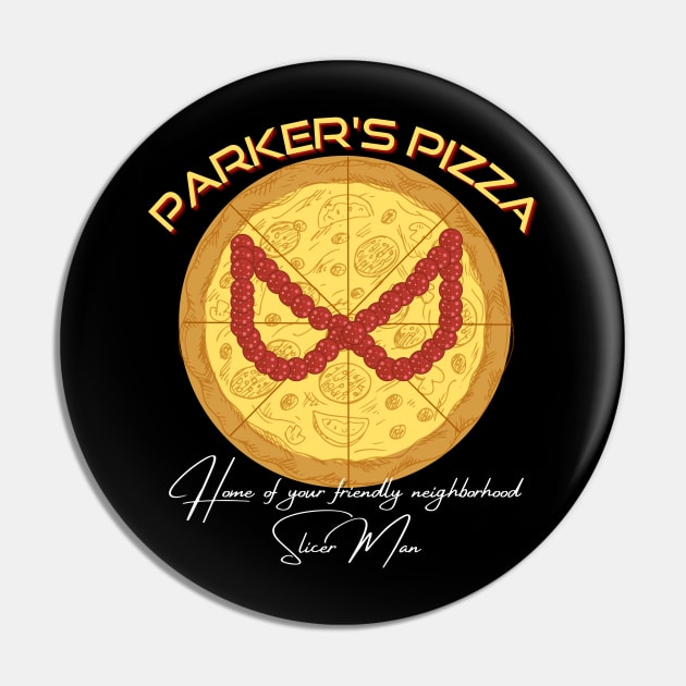 Parker's Pizza Pin by Damn_Nation_Inc