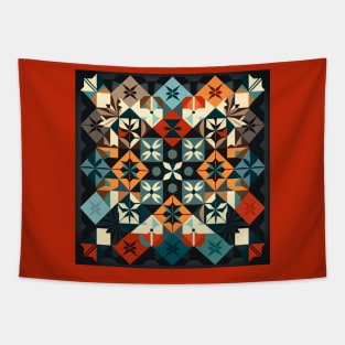 Colorful Patchwork Design Tapestry