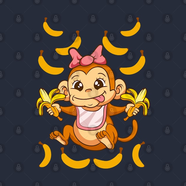 Baby Monkey Bananas by E