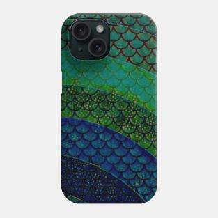 Dark Rainbow Mermaid Scales Phone Case