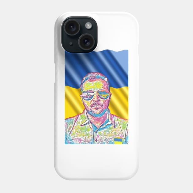 Volodymyr Zelensky - in color sketch Phone Case by joelsnug