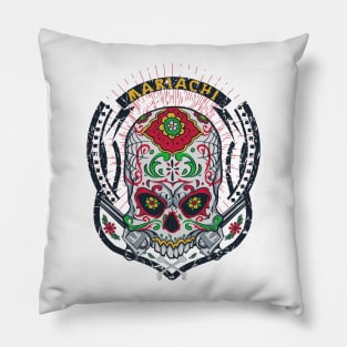 Mariachi skull Pillow