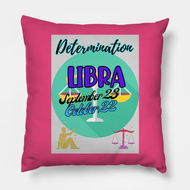 Astrology signs Libra symbols Pillow by TopSea