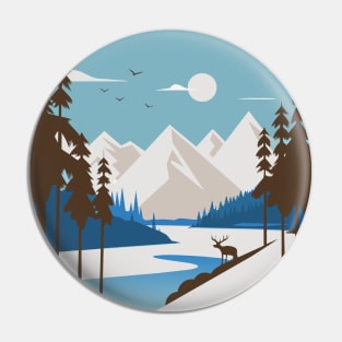Forest Vintage Style Pin
