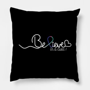 Believe- Thyroid cancer Gifts Thyroid cancer Awareness Pillow