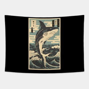 The Shark Ukiyo e Tapestry