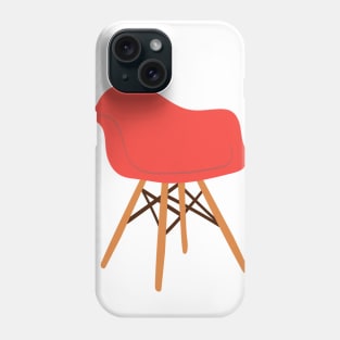 Red Eames Mid Century Modern Design Phone Case