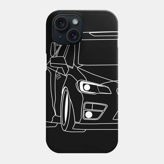 Subie WRX STI Phone Case by HSDESIGNS