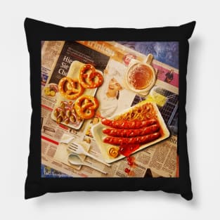 Currywurst. Tourism. Germany Pillow