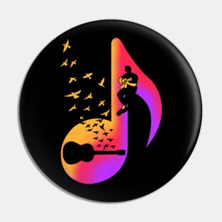 Acoustic Guitar Player Pin