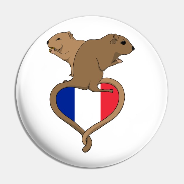 Gerbil France (light) Pin by RampArt