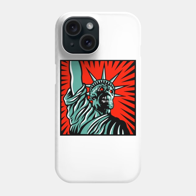 Martian Liberty Phone Case by Uwantmytees