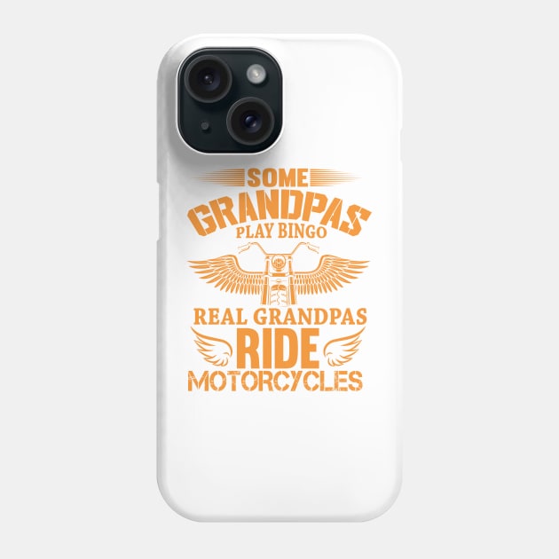 Motorcycle granpa Phone Case by BrickorBrackdesigns