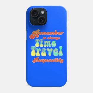 Retro Time Travel Graphic Phone Case