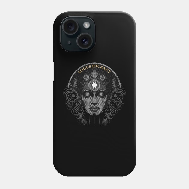 Third Eye Awaken Flower Of Life Souls Deep Thoughts Soul Meditation Phone Case by LS92