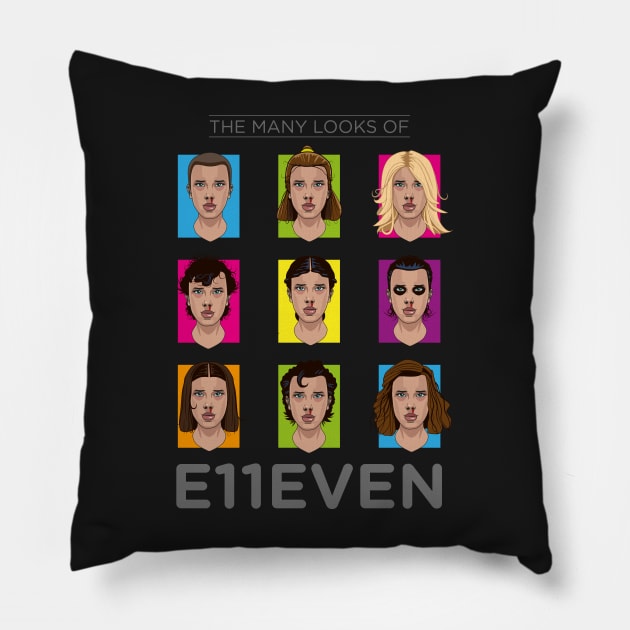 Eleven Netflix Stranger Things Pillow by Bubsart78