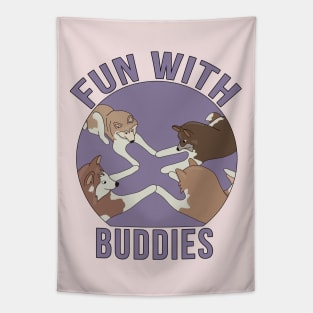 Fun With Buddies Tapestry