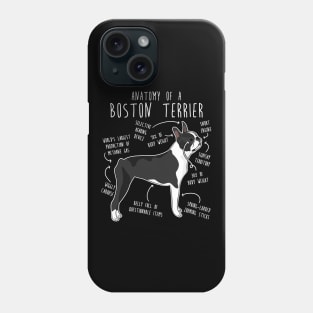 Boston Terrier Dog Anatomy Phone Case