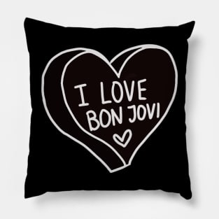 I Love Bon Jovi Pillow