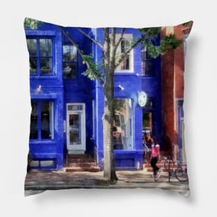 Alexandria VA - Colorful Street Pillow