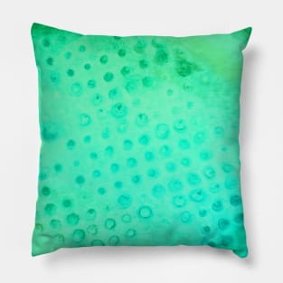 Aquatic Abstract Watercolor Pillow