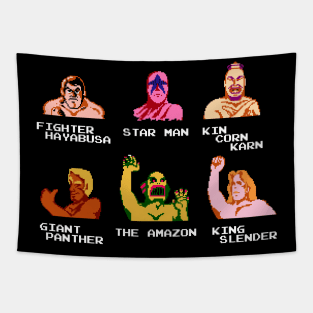 Wrestling Fighters Tapestry