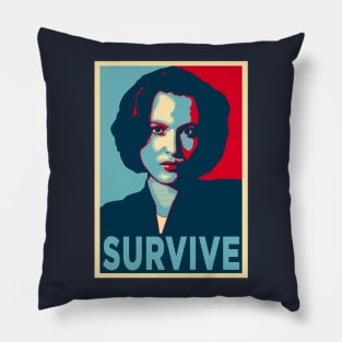 DANA SCULLY SURVIVE Pillow