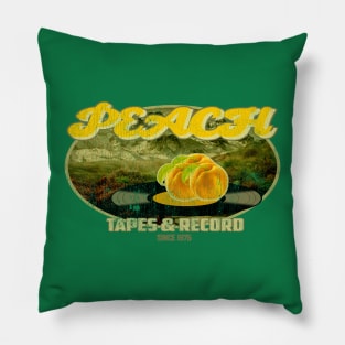 peach tap&record sience 1975 Pillow