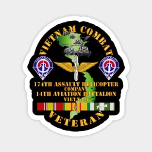 Vietnam Combat Veteran - 174th AHC w 14th Avn Bn Magnet