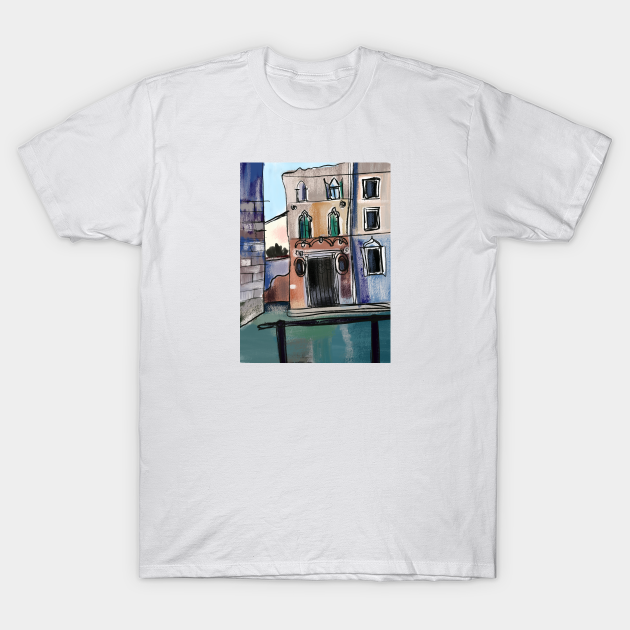 Discover Venice illustration - Venice Italy - T-Shirt