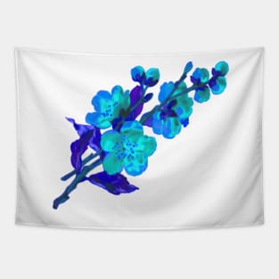 Blue Flower Tapestry