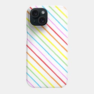 Evelyn's Diagonal Rainbow Stripe Phone Case