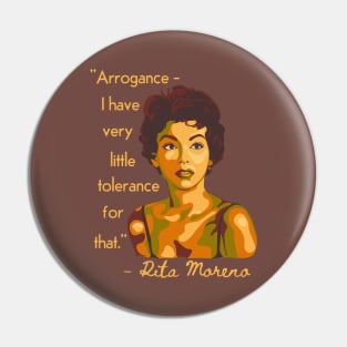 Rita Moreno Portrait Pin