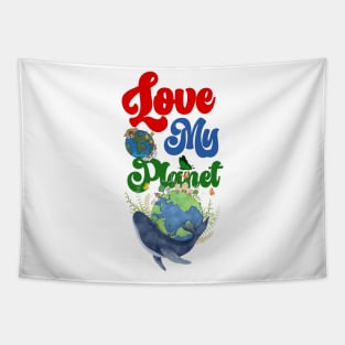 happy funny  earth day 2024 gift april 22 Cute Teacher  Lover Rainbow Tapestry