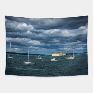 Casco Bay Portland Harbor Maine Tapestry