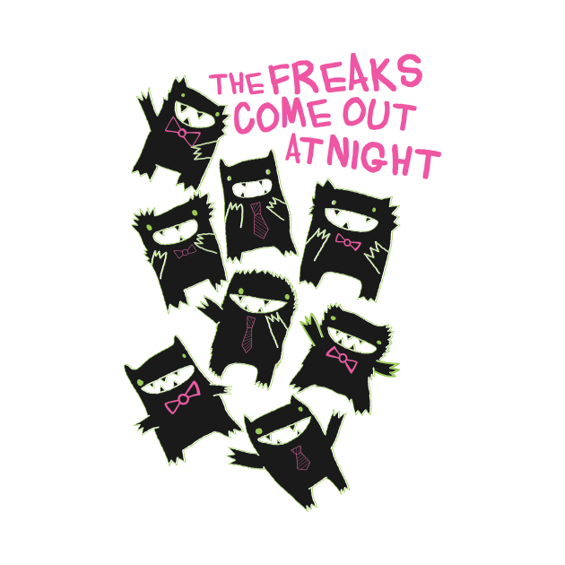 Freaks Come Out at Night by toddgoldmanart