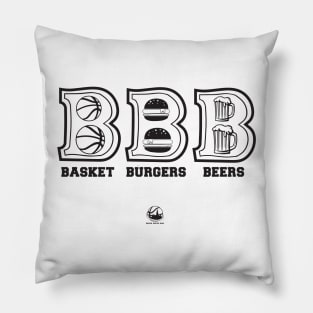 Basket Burgers Beers Pillow