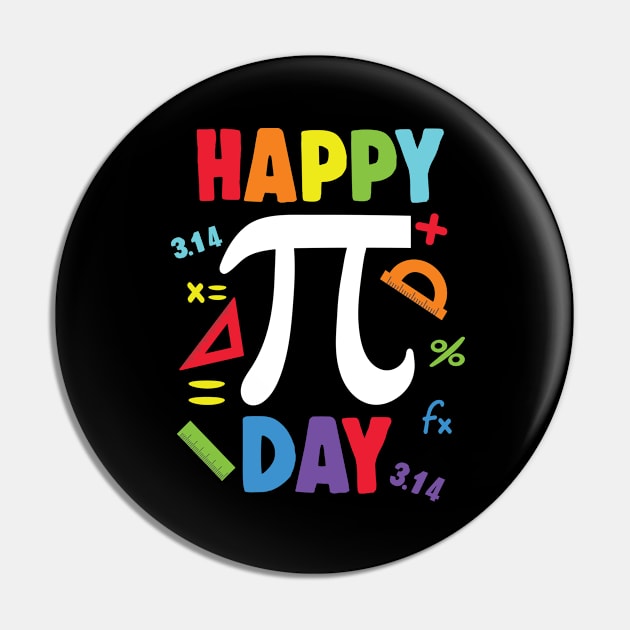 3.14 happy PI Day Pie Day Pi Symbol For Math Lovers and Kids Pin by Uniqueify