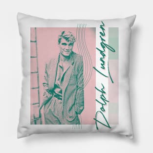 Dolph Lundgren / 80s Style Movie Fan Gift Pillow