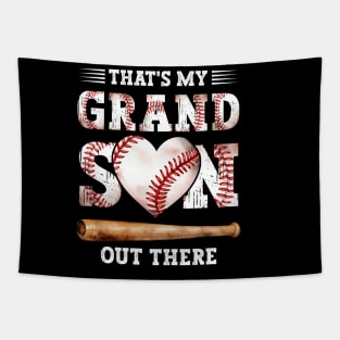 That's My Grandson Out There Baseball Grandma Mother's Day Tapestry