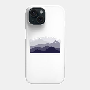 BLUE MOUNTAIN PANORAMA #minimal #art #design #kirovair #buyart #decor #home Phone Case