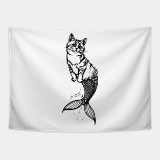 cat mermaid Tapestry