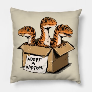 Prehistoric Adoption: Adopt a Raptor Pillow