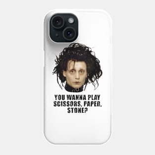 Edward Scissorhands Scissors Paper Stone Phone Case