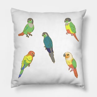 Colourful Conures Sticker Pack Pillow