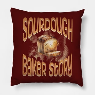 Sourdough Bread T-shirt Pillow