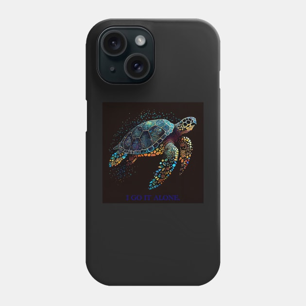 I GO IT ALONE. Phone Case by baseCompass