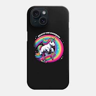 Skate The Rainbow Unicorn Lover Gift ,Birthday Gift Phone Case